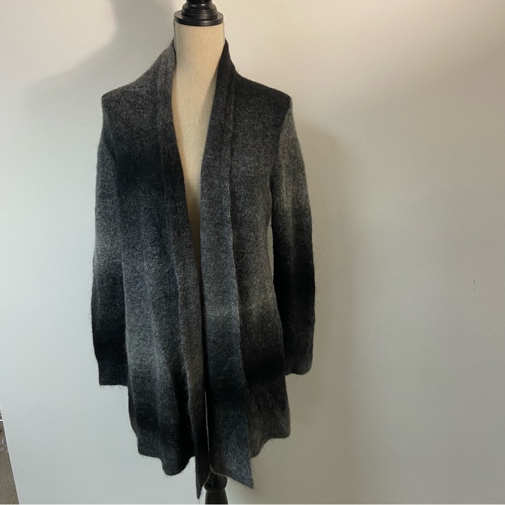Eileen Fisher Ladies Sweater Cardigan Long Open Front Mohair Blend PM